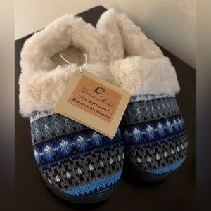 New Dena Lives Memory Foam Slippers | Faux Fur Lined | Cozy Indoor Shoes
